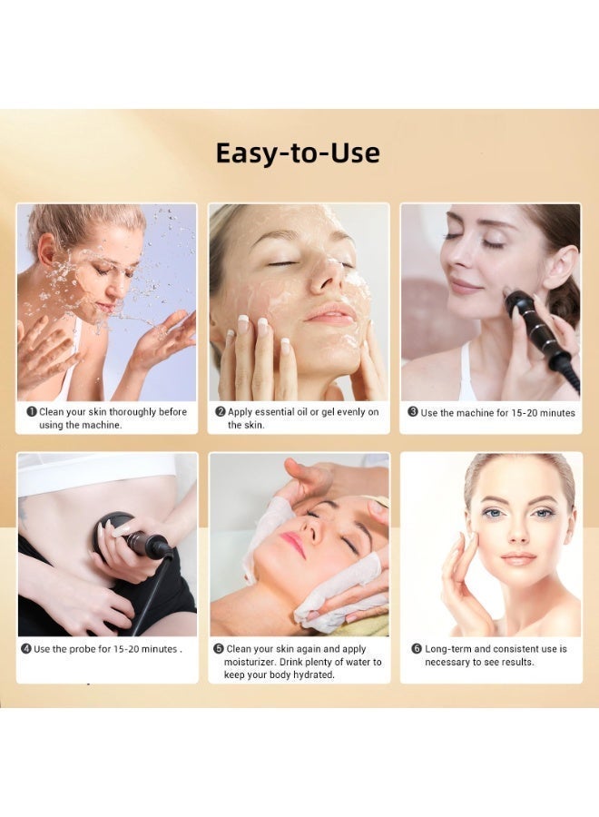 EVEREEN 3 in 1 Ultrasonic Cavitation Machine, 40K RF Body Slimming & Fat Burning Beauty Device, for Cellulite Removal and Skin Mass, Electric Massagers for Arms, Middle Parts, Legs, Hips, and Face - Image 5